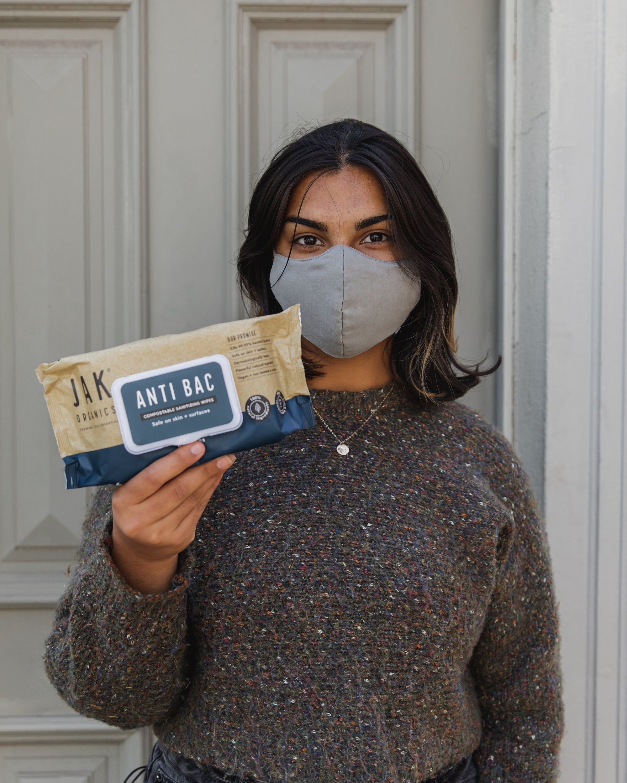 SOLD OUT : ANTI-BAC | All-Natural Compostable Sanitising Wipes | SINGLE Pack