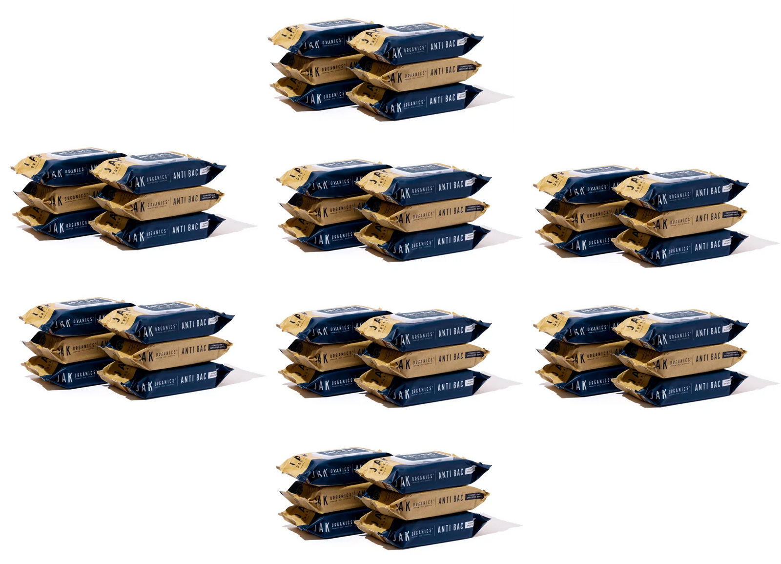 ANTI-BAC | All-Natural Compostable Sanitising Wipes | BULK CARTON - 24 packs